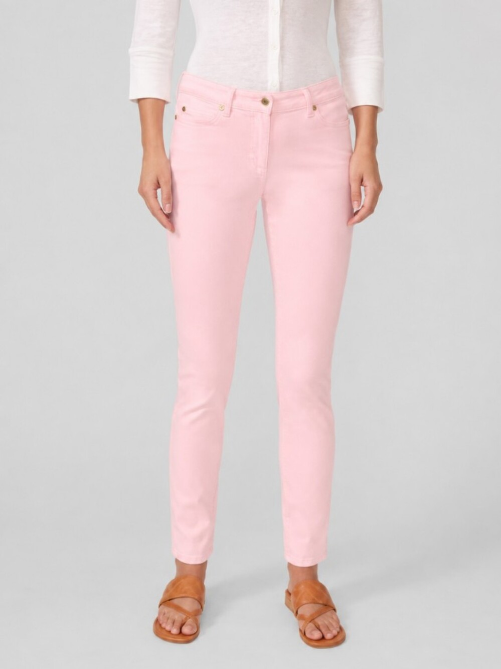 J. McLaughlin Lexi Jeans NWT Light Pink Stretch Denim